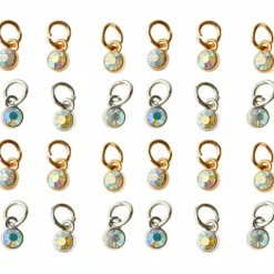 AB Pastel Crystal Drop Charm Set by Bead Landing™