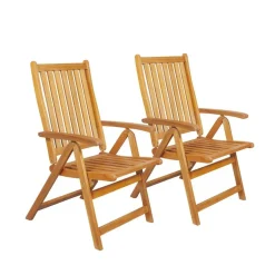 Acacia Wood Folding Outdoor Patio Chairs