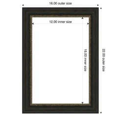 Accent Bronze Narrow Framed Dry Erase Magnetic Board