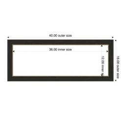 Accent Bronze Narrow Framed Dry Erase Magnetic Board