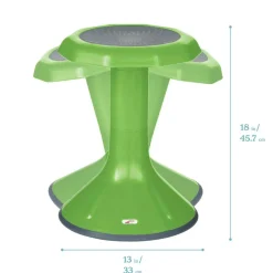 ACE Active Core Engagement Wobble Stool, Portable Flexible Seating, 18in Seat Height