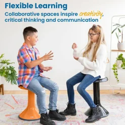 ACE Active Core Engagement Wobble Stool, Portable Flexible Seating, 18in Seat Height