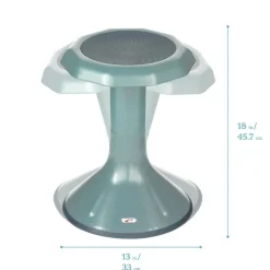 ACE Active Core Engagement Wobble Stool, Portable Flexible Seating, 18in Seat Height
