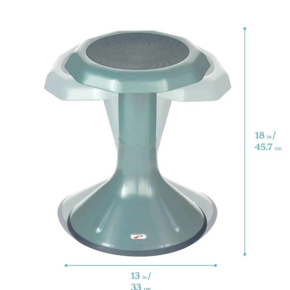 ACE Active Core Engagement Wobble Stool, Portable Flexible Seating, 18in Seat Height