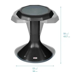 ACE Active Core Engagement Wobble Stool, Portable Flexible Seating, 18in Seat Height