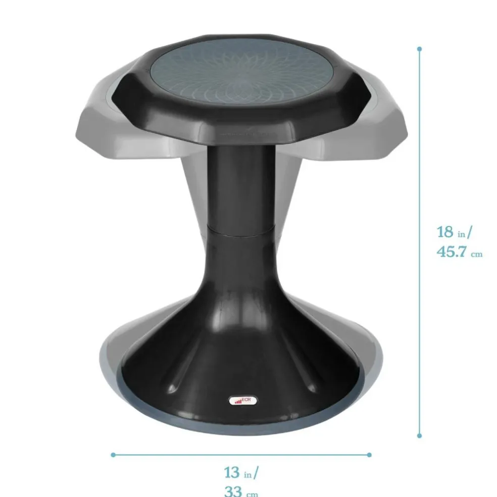ACE Active Core Engagement Wobble Stool, Portable Flexible Seating, 18in Seat Height
