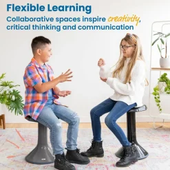 ACE Active Core Engagement Wobble Stool, Portable Flexible Seating, 18in Seat Height