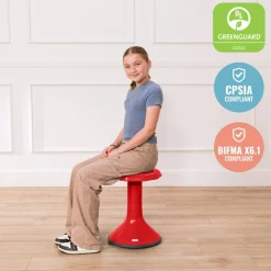 ACE Active Core Engagement Wobble Stool, Portable Flexible Seating, 18in Seat Height