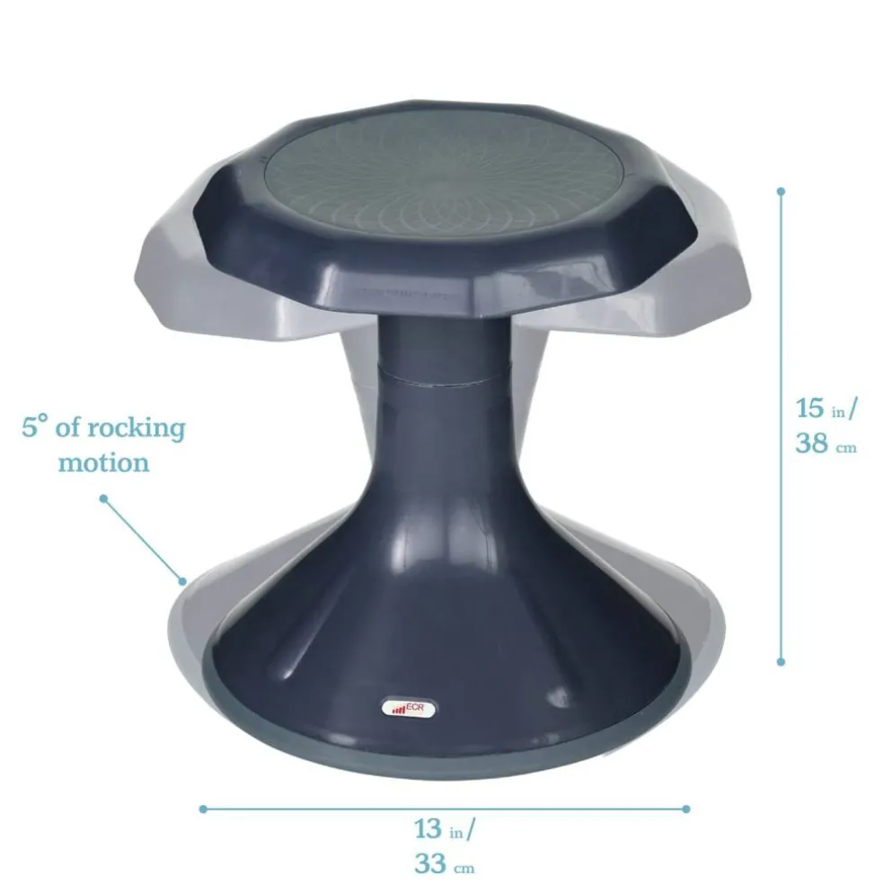 ACE Active Core Engagement Wobble Stool, Flexible Seating, 15in Seat Height