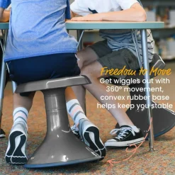 ACE Active Core Engagement Wobble Stool, Flexible Seating, 15in Seat Height