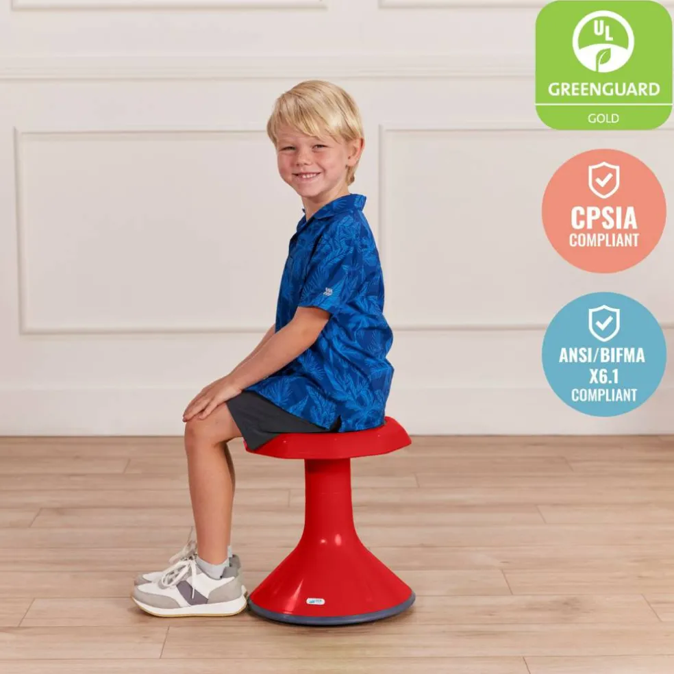 ACE Active Core Engagement Wobble Stool, Flexible Seating, 15in Seat Height