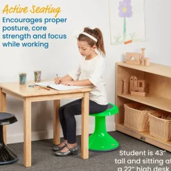 ACE Active Core Engagement Wobble Stool, Flexible Seating, 15in Seat Height
