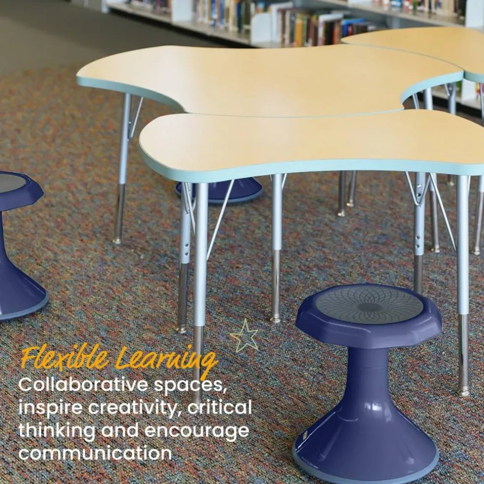 ACE Active Core Engagement Wobble Stool, Flexible Seating, 15in Seat Height