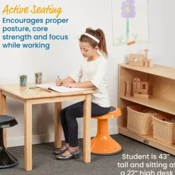 ACE Active Core Engagement Wobble Stool, Flexible Seating, 15in Seat Height