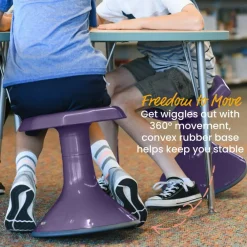 ACE Active Core Engagement Wobble Stool, Flexible Seating, 15in Seat Height