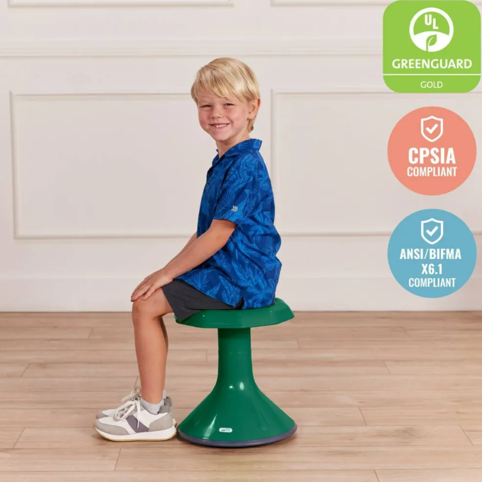 ACE Active Core Engagement Wobble Stool, Flexible Seating, 15in Seat Height