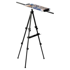 Adjustable Black Aluminum Floor Easel by Artist's Loft™