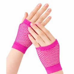 Adult Fingerless Costume Fishnet Gloves