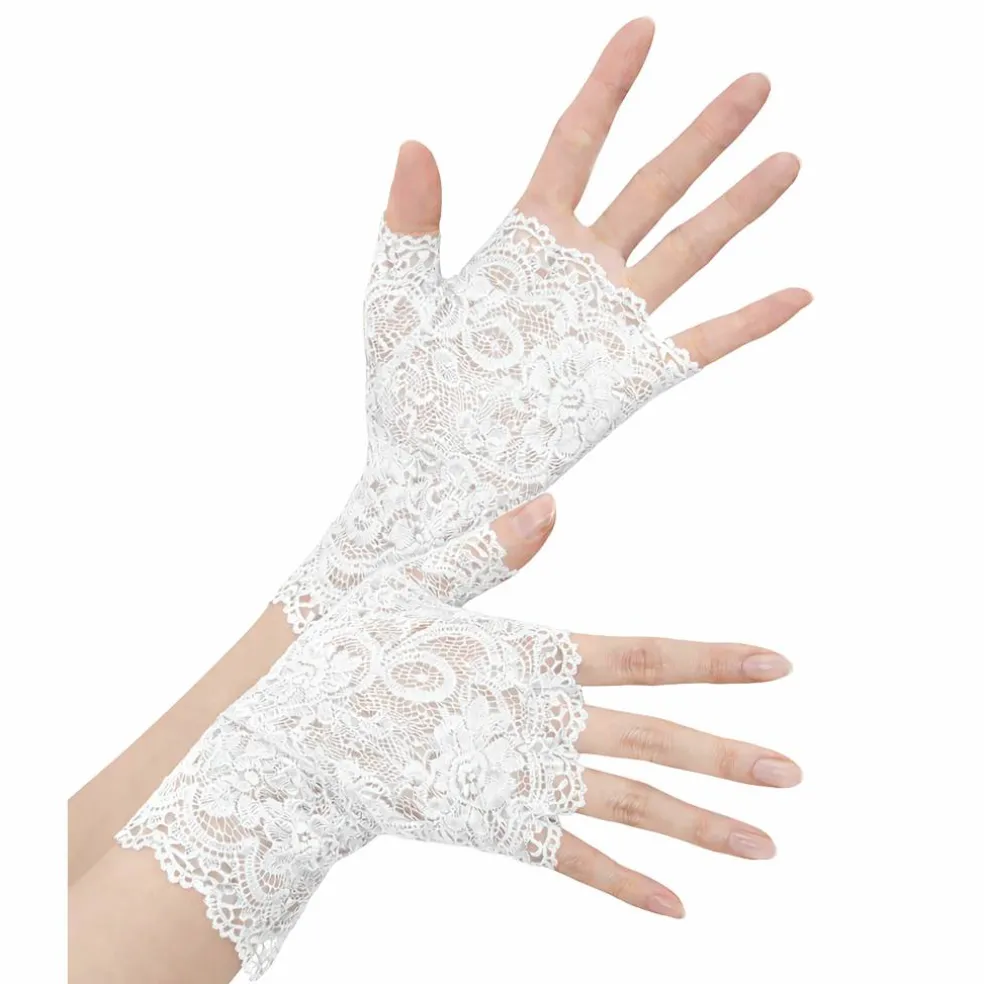 Adult Lace Fingerless Costume Gloves