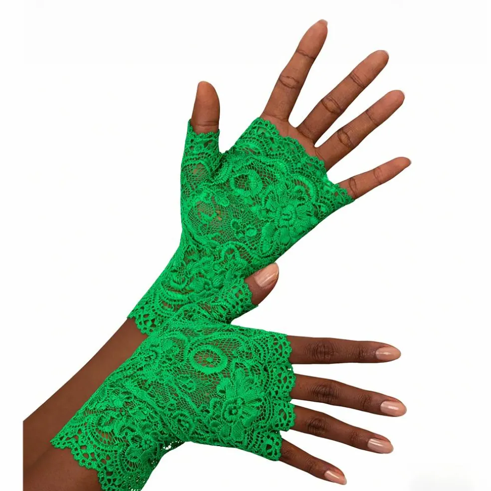 Adult Lace Fingerless Costume Gloves