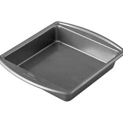 Advance Select Premium Non-Stick Square Cake Pan, 9 x 9-Inch, Steel, Silver