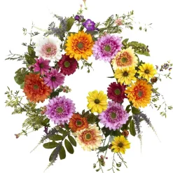 26” African Sunflower Wreath