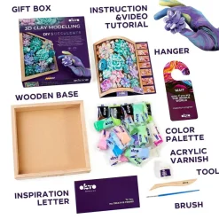 Air Clay Craft Kit Wood&Craft DIY