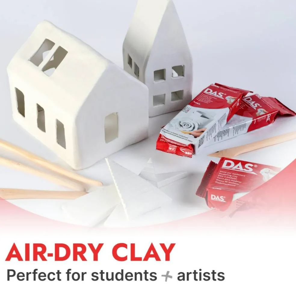 Air-Hardening Modeling Clay, 2.2 Lb. Block, White Color (387500)