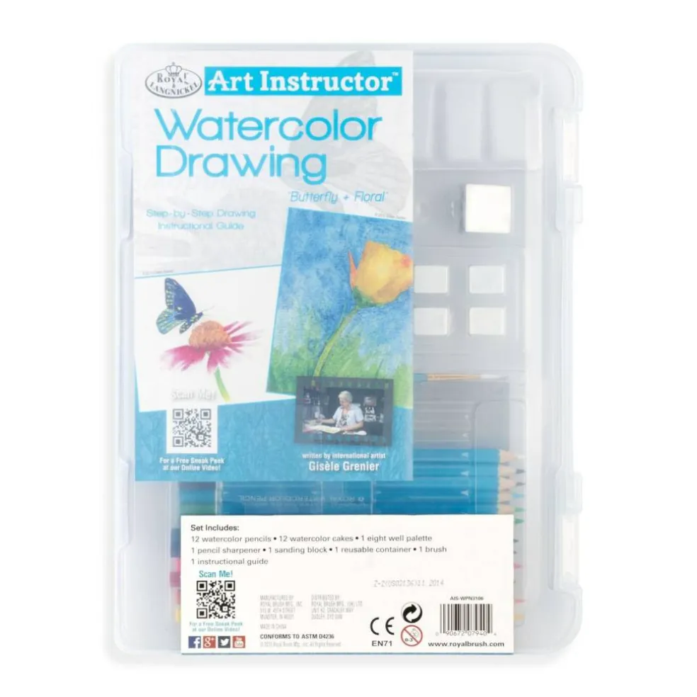 AIS-WPN3106 | Watercolor Drawing Clearview Art Set - 30pc