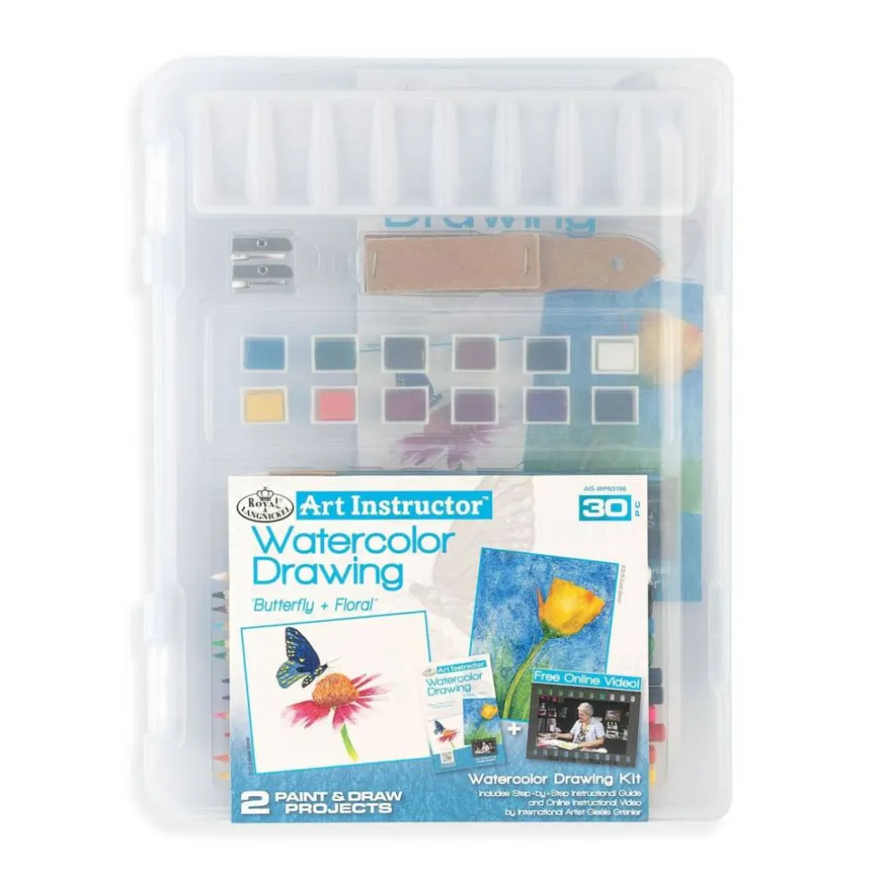 AIS-WPN3106 | Watercolor Drawing Clearview Art Set - 30pc