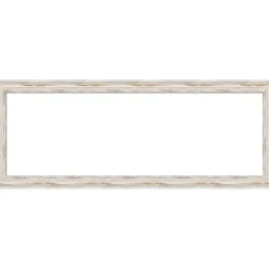 Alexandria White Wash Narrow Framed Dry Erase Magnetic Board