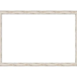 Alexandria White Wash Narrow Framed Dry Erase Magnetic Board