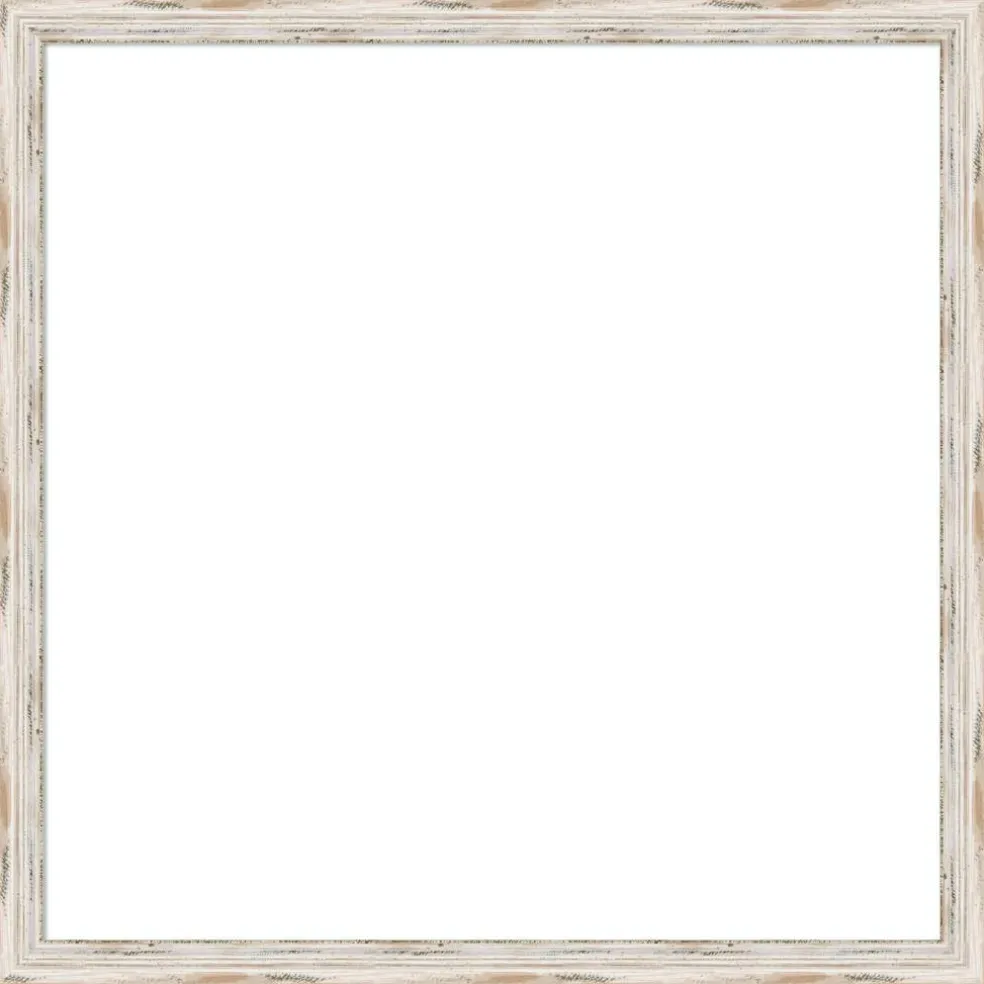 Alexandria White Wash Narrow Framed Dry Erase Magnetic Board