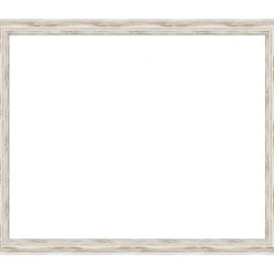 Alexandria White Wash Narrow Framed Dry Erase Magnetic Board