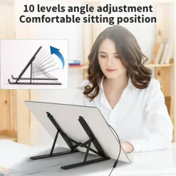 A4 Light Board for Diamond Painting, LED Tracing Light Box with Adjustable Stand, Dimmable Light Pad for Weeding Vinyl, Drawing, Sketching and Craft Projects