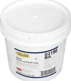 Allen White Donut and Roll Icing 41 Pound Bulk Pack Ready to Use