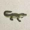 Alligator - Green/Tan Embroidered Patch Embroidered, Iron on Patch