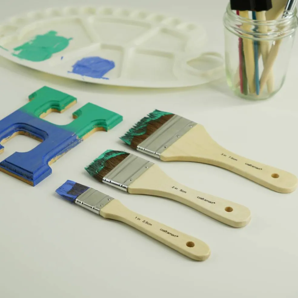 All Purpose Natural Bristle 3 Piece Brush Set by Craft Smart™