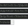 Alphabet Lines Black Traditional Cursive