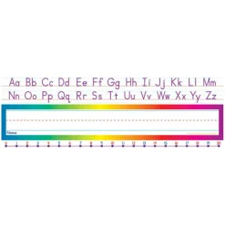 Alphabet & Number Line Standard Name Plates
