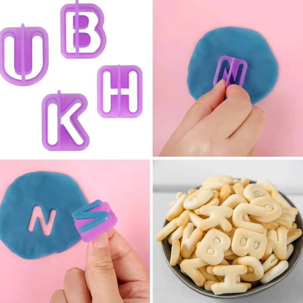 Alphabet, Number & Symbol Cookie Cutter Set 54 Piece
