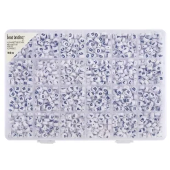 Alphabet Round Beads, 7mm by Bead Landing™