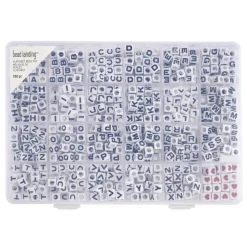 Alphabet Square Beads, 7mm by Bead Landing™