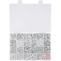 Alphabet Square Beads, 7mm by Bead Landing™