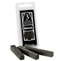 Alphacolor Charcoal - Black, Pack of 3