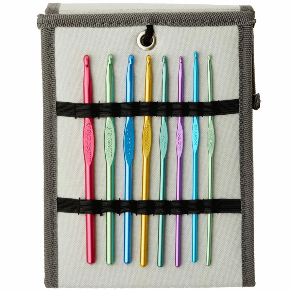 Aluminum Crochet Hook Set in Carry Case by Loops & Threads®