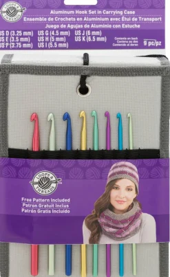 Aluminum Crochet Hook Set in Carry Case by Loops & Threads®