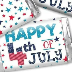 AmandaCreation 4th of July Party Mini Candy Bar Wrappers 45 Pieces