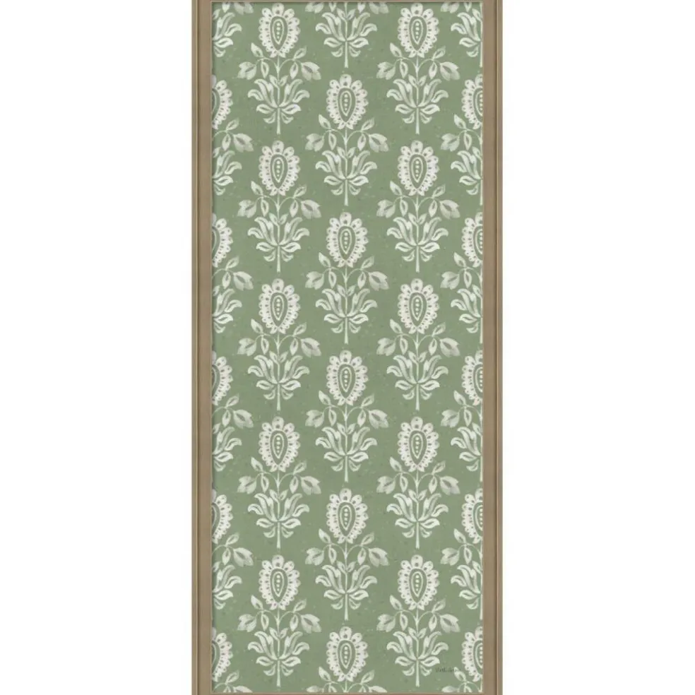 Amanti Art Framed Fabric Pinboard Floral Focus Pattern VH Panel Printed Bulletin Board for Use as a Vision Board or Wall Organization