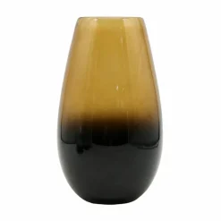 8" Amber to Black Glass Vase by Ashland®